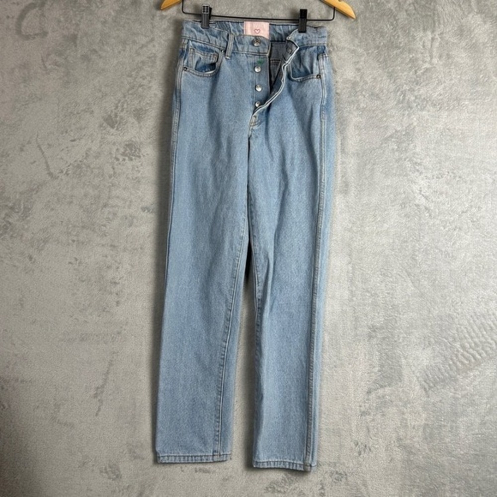 REVICE Denim Jeans 26 Light Blue High Rise Vintage Fit Soft Alternative Coastal